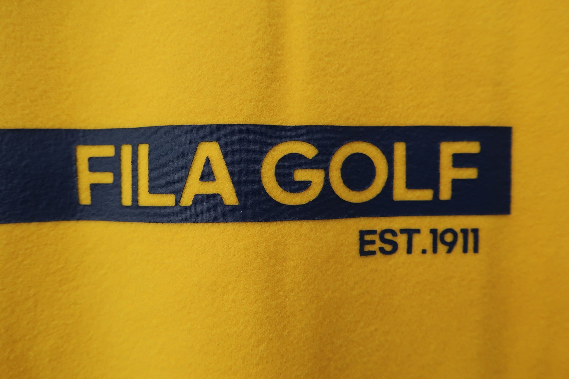 FILA GOLF(フィラゴルフ) ハイネックシャツ 黄色 メンズ L N-3