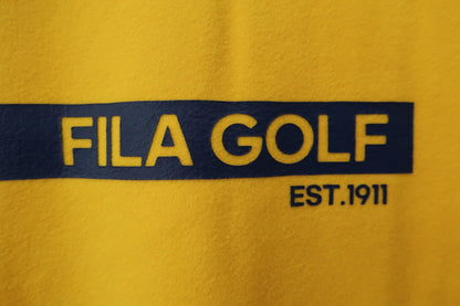 FILA GOLF(フィラゴルフ) ハイネックシャツ 黄色 メンズ L N-3