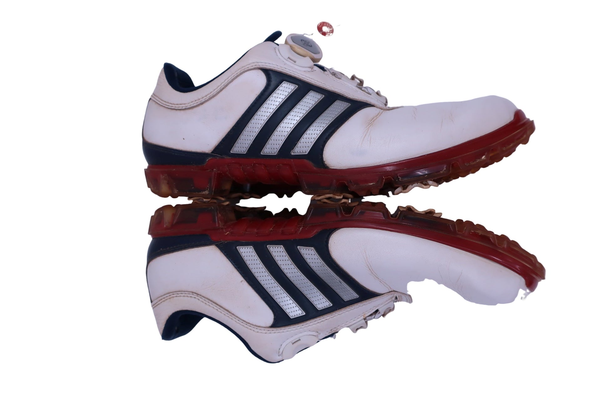 adidas(アディダス) ダイヤル式ゴルフシューズ 白ネイビー メンズ 26.0cm EVN791001 B-6