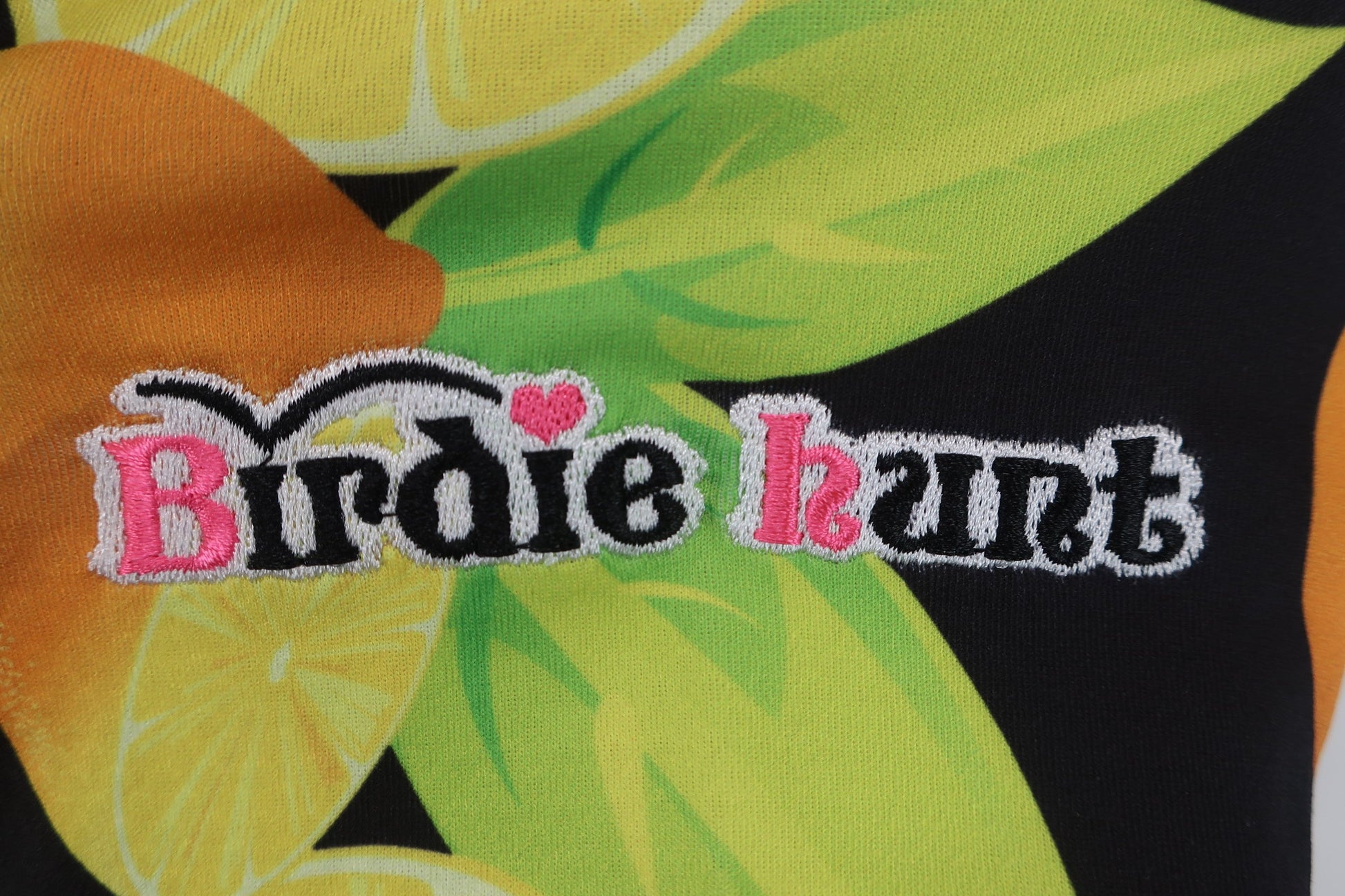 Birdie hunt(バーディーハント) ポロシャツ 黒レモン柄 レディース S A-3