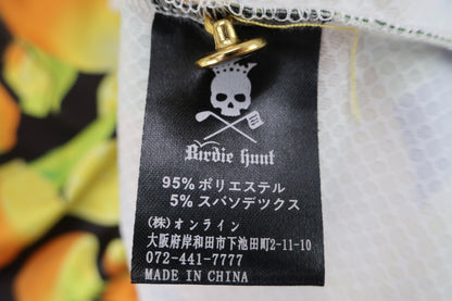 Birdie hunt(バーディーハント) ポロシャツ 黒レモン柄 レディース S A-5