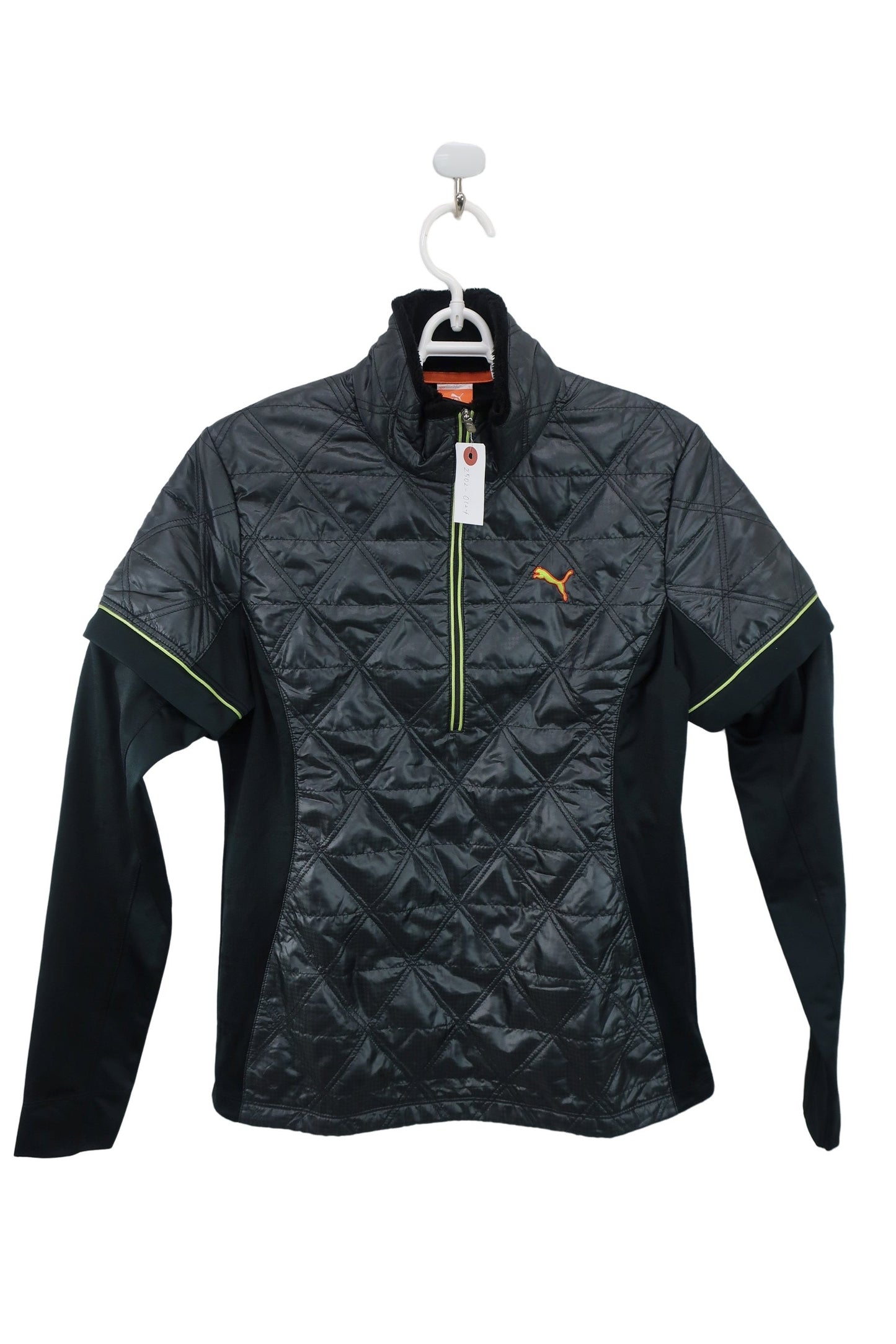 PUMA GOLF(プーマゴルフ) 長袖ハーフジップシャツ 黒 レディース L A-1