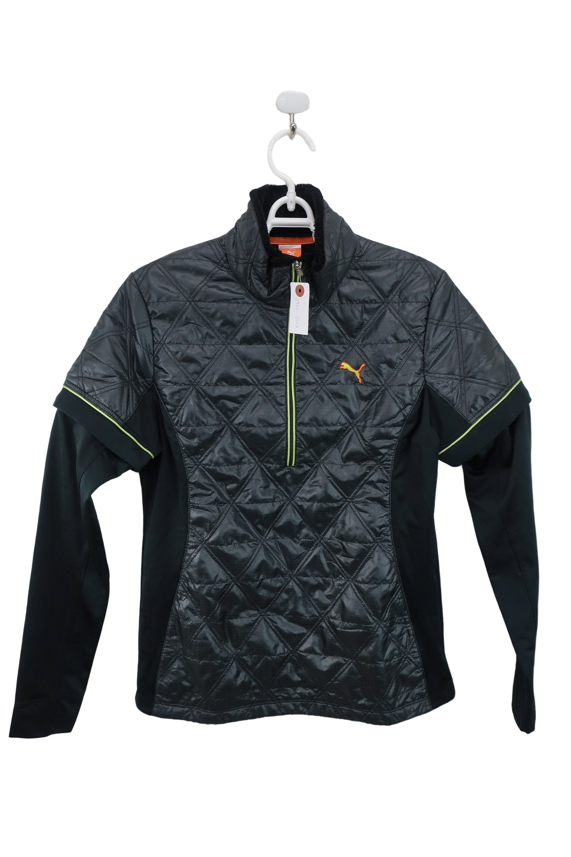 PUMA GOLF(プーマゴルフ) 長袖ハーフジップシャツ 黒 レディース L A-1