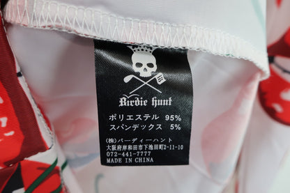 Birdie hunt(バーディーハント) ハイネックシャツ 白リップチェリー柄 レディース S A-5