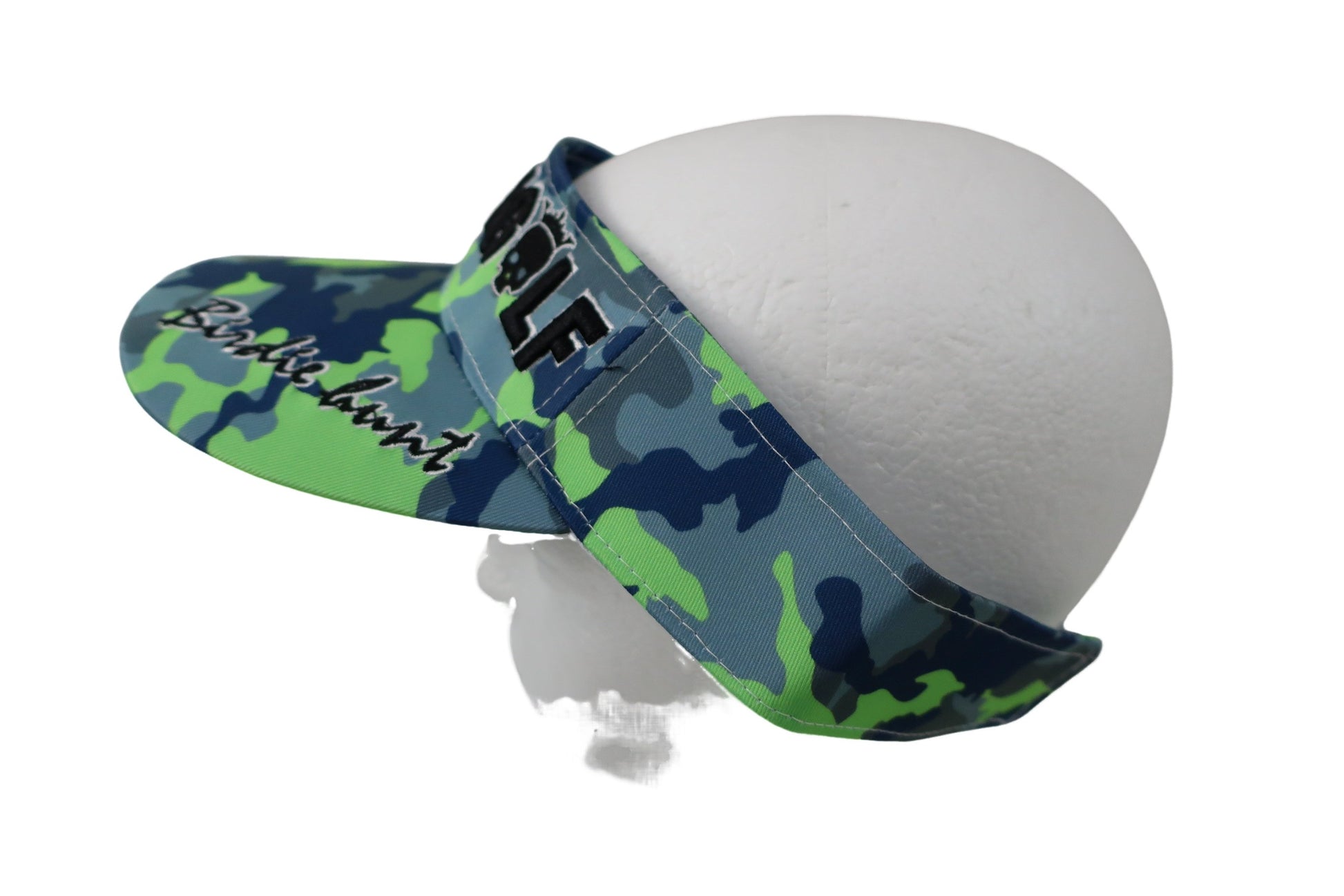 READY GOLF サンバイザー 青黄緑カモフラ柄 メンズ フリーサイズ A-2