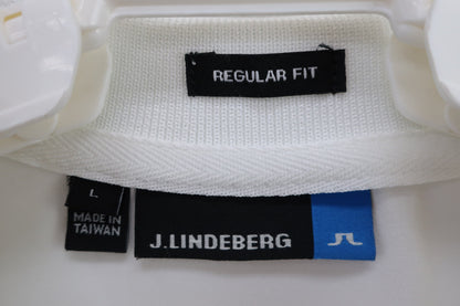 J.LINDEBERG(ジェイ リンドバーグ) ポロシャツ 白 メンズ L A-3