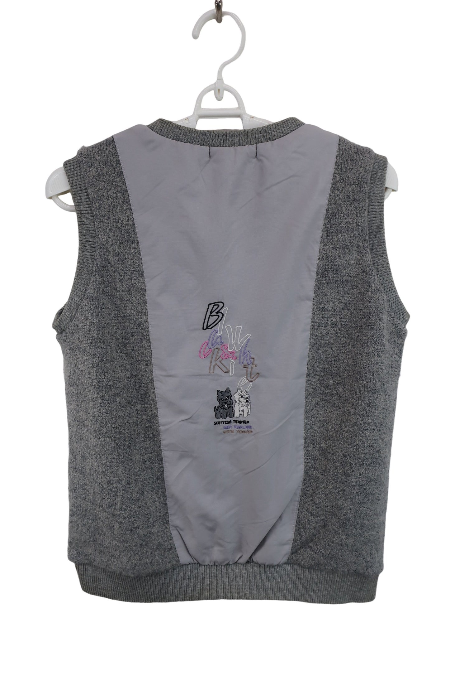 Black & White(ブラック&ホワイト) ニットベスト グレー レディース A-5