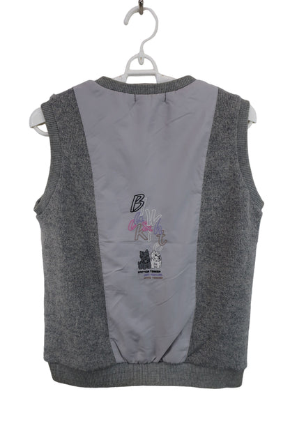 Black & White(ブラック&ホワイト) ニットベスト グレー レディース A-5
