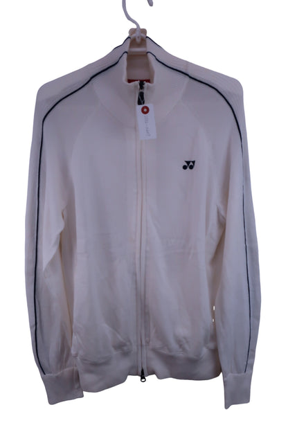 YONEX(ヨネックス) フルジップニットセーター 白 メンズ M B-1