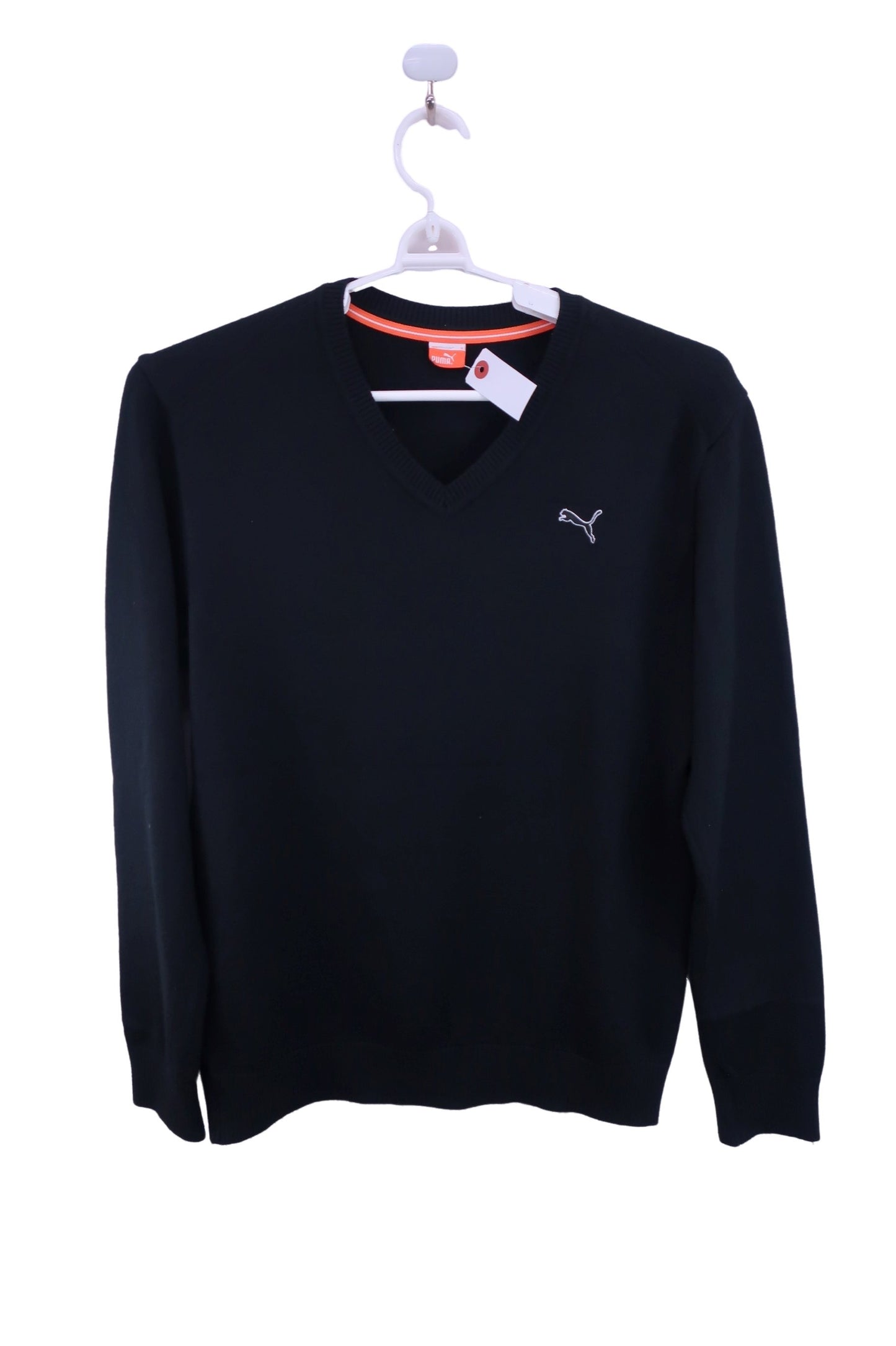 PUMA GOLF(プーマゴルフ) Vネックセーター 黒 メンズ O A-1