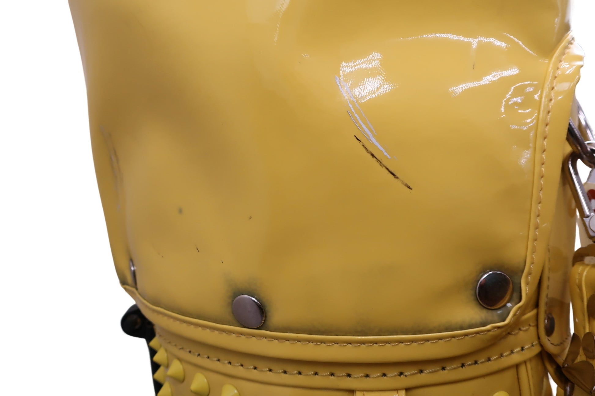 RUSSELUNO(ラッセルノ) スタンド式スタッズキャディバッグ イエロー 6口 B-3