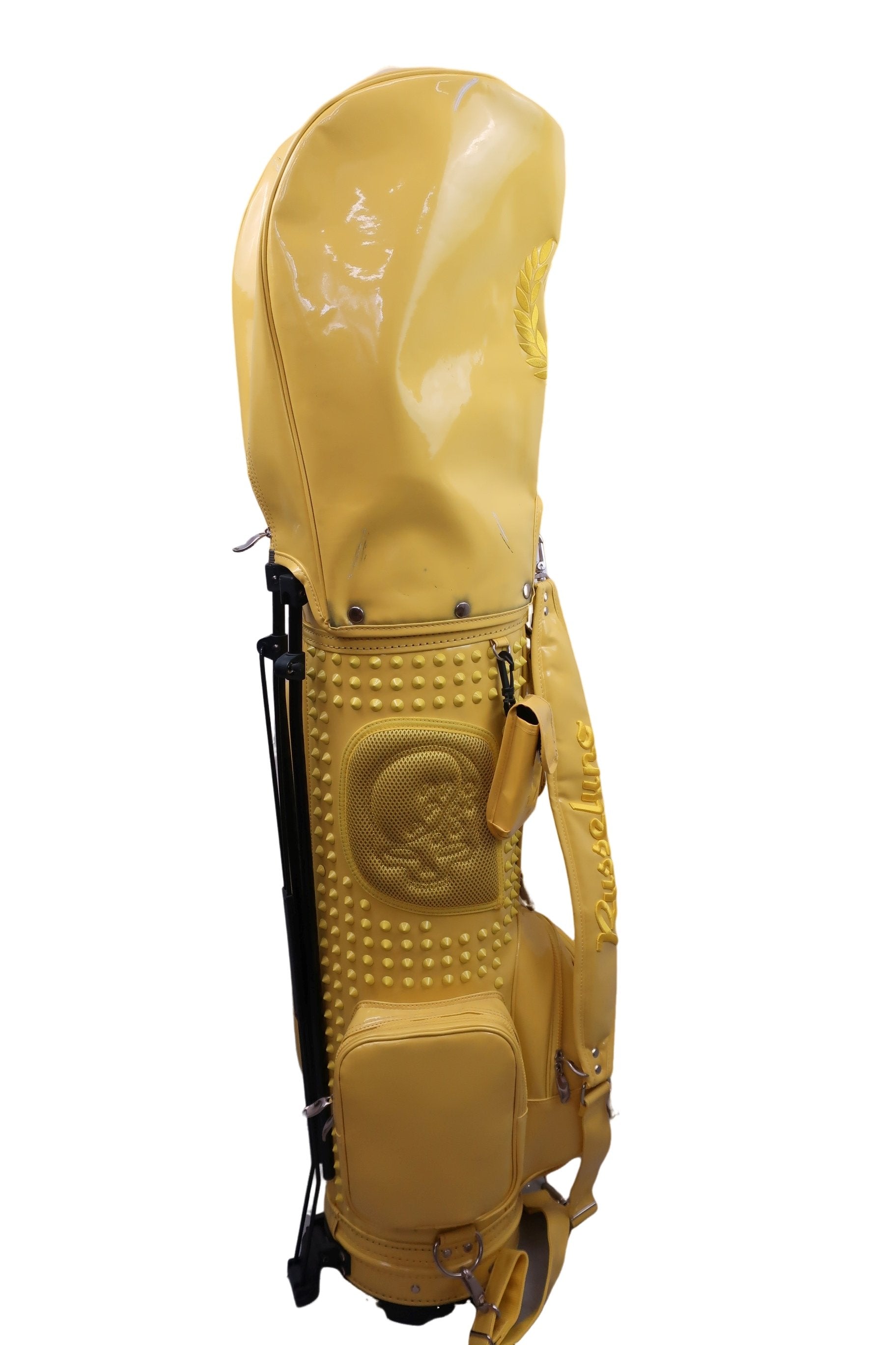 RUSSELUNO(ラッセルノ) スタンド式スタッズキャディバッグ イエロー 6口 B-7