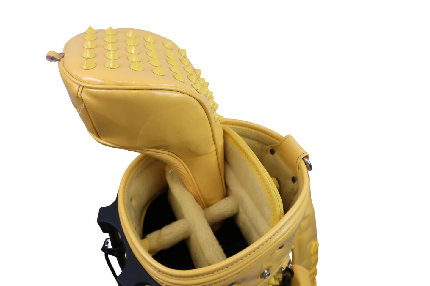 RUSSELUNO(ラッセルノ) スタンド式スタッズキャディバッグ イエロー 6口 B-10