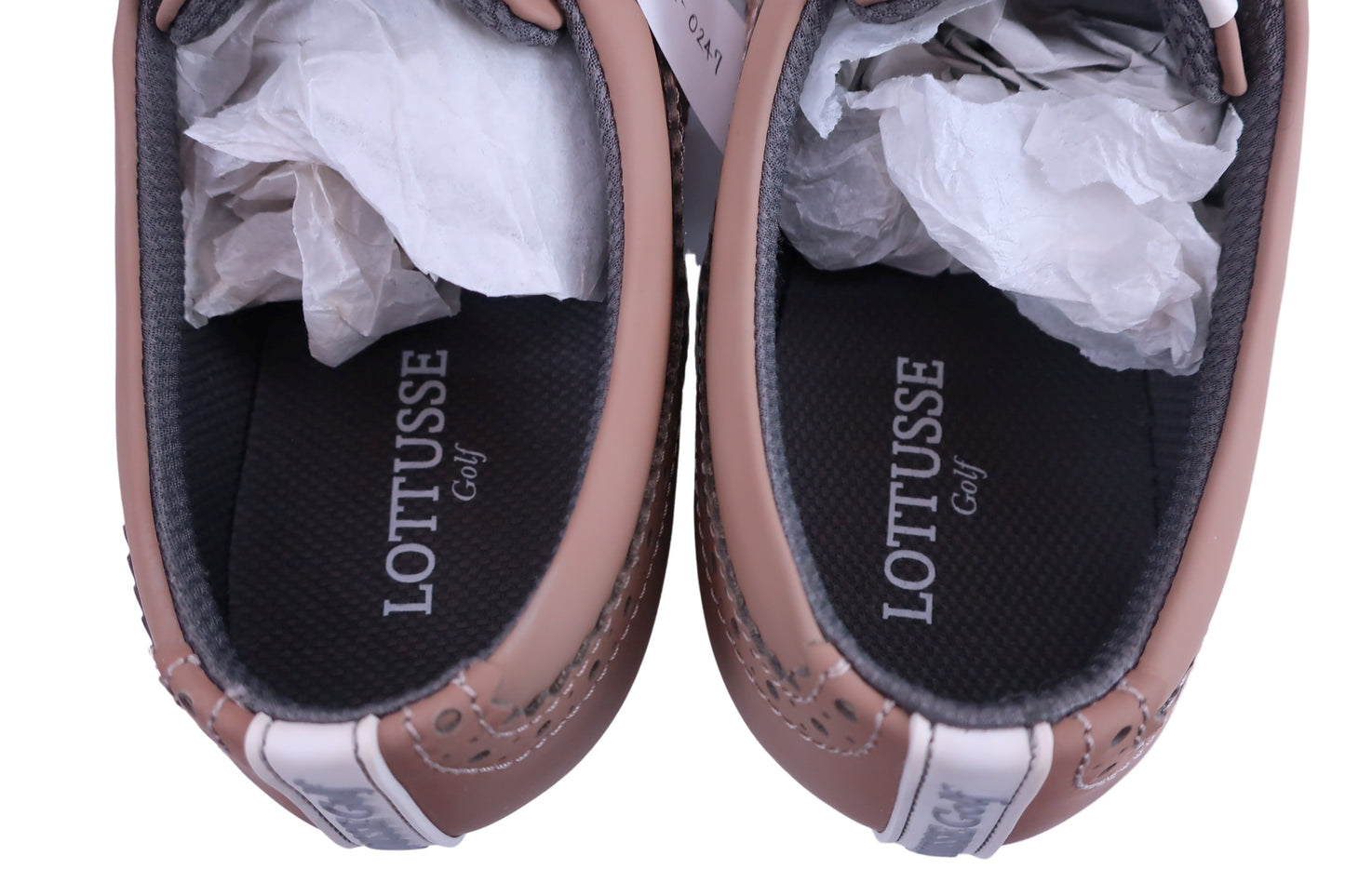LOTTUSSE スパイクレスゴルフシューズ ベージュ メンズ 43(27cm相当) T2169 A-8