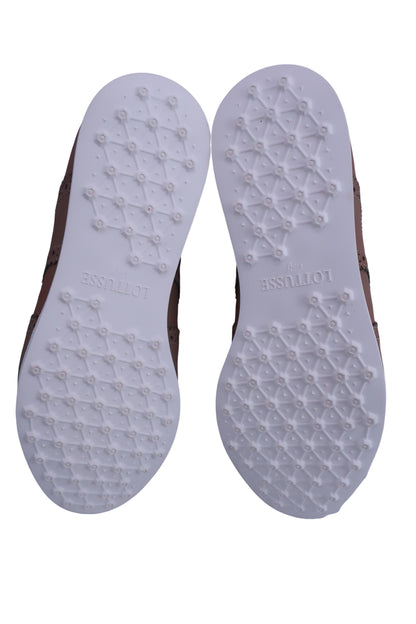 LOTTUSSE スパイクレスゴルフシューズ ベージュ メンズ 43(27cm相当) T2169 A-9