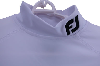 FOOTJOY(フットジョイ) 長袖モックネックシャツ 白 メンズ S N-3