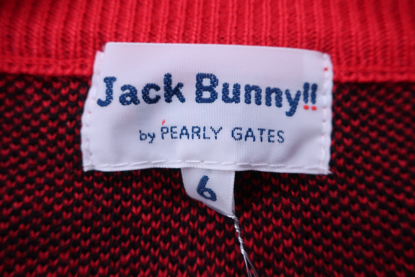 Jack Bunny(ジャックバニー) セーター 赤黒チェック メンズ 6 262-6270019 S-3