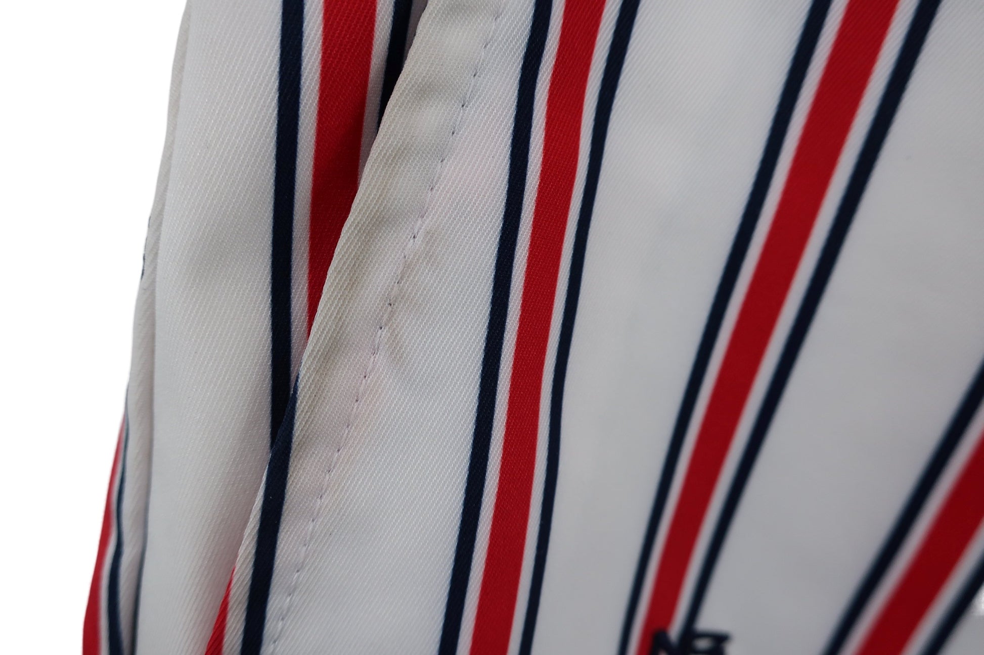 New Balance golf(ニューバランスゴルフ) ハーフパンツ 白赤ネイビーストライプ メンズ 5 012-7132008 B-2