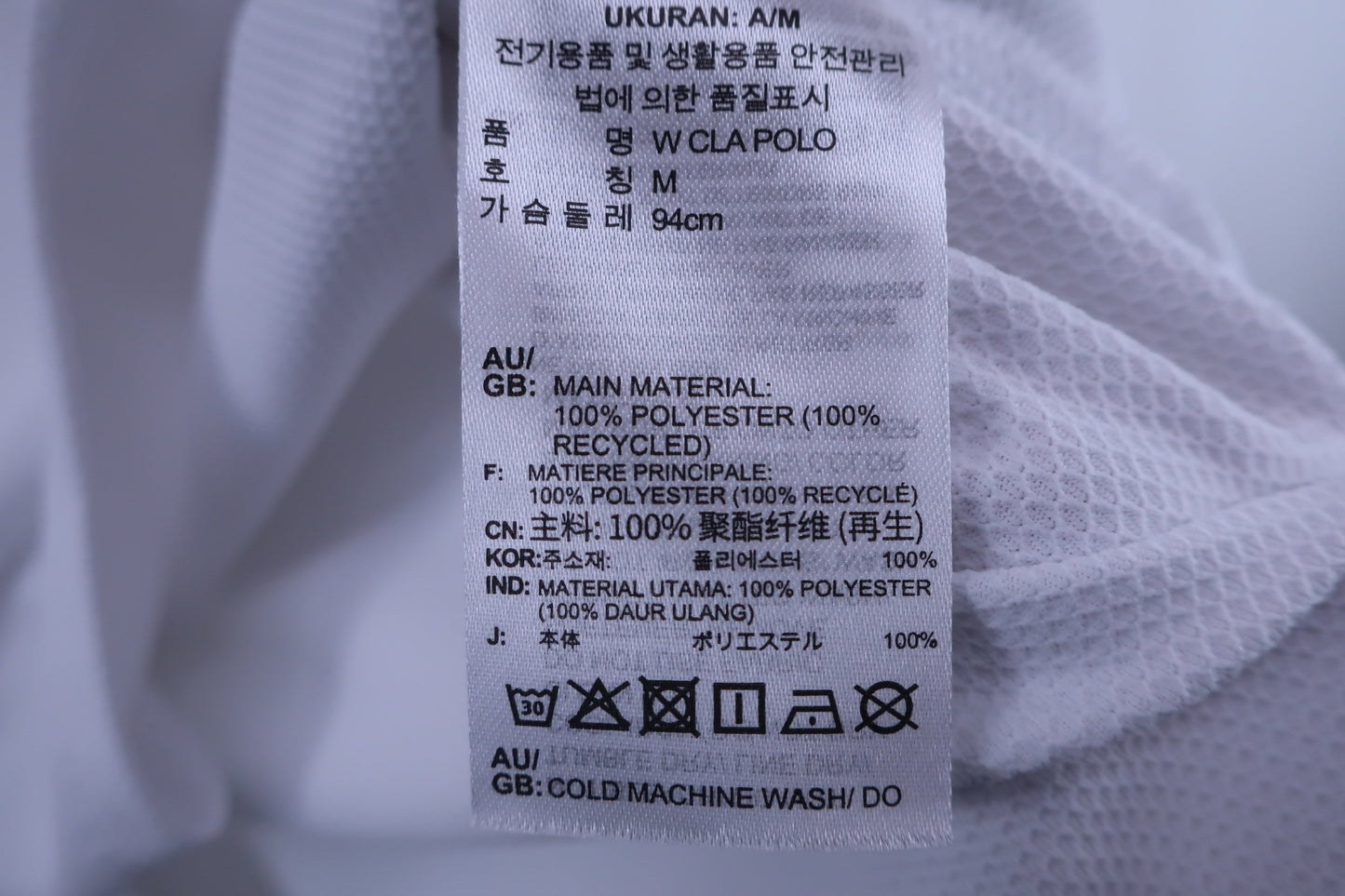 adidas(アディダス) ポロシャツ 白黒襟 レディース L A-5