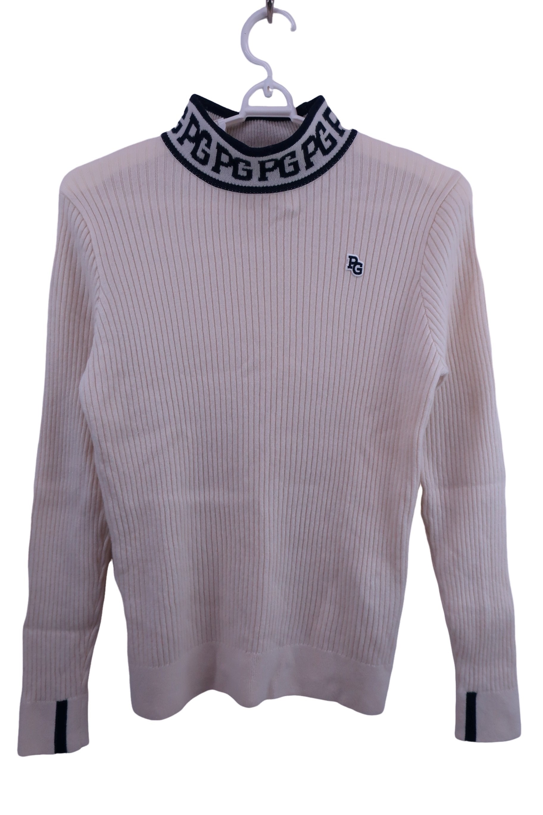 PEARLY GATES(パーリーゲイツ) ハイネックセーター クリーム色 レディース 1 055-3274102 A-1