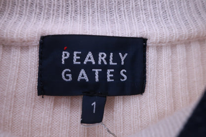 PEARLY GATES(パーリーゲイツ) ハイネックセーター クリーム色 レディース 1 055-3274102 A-4