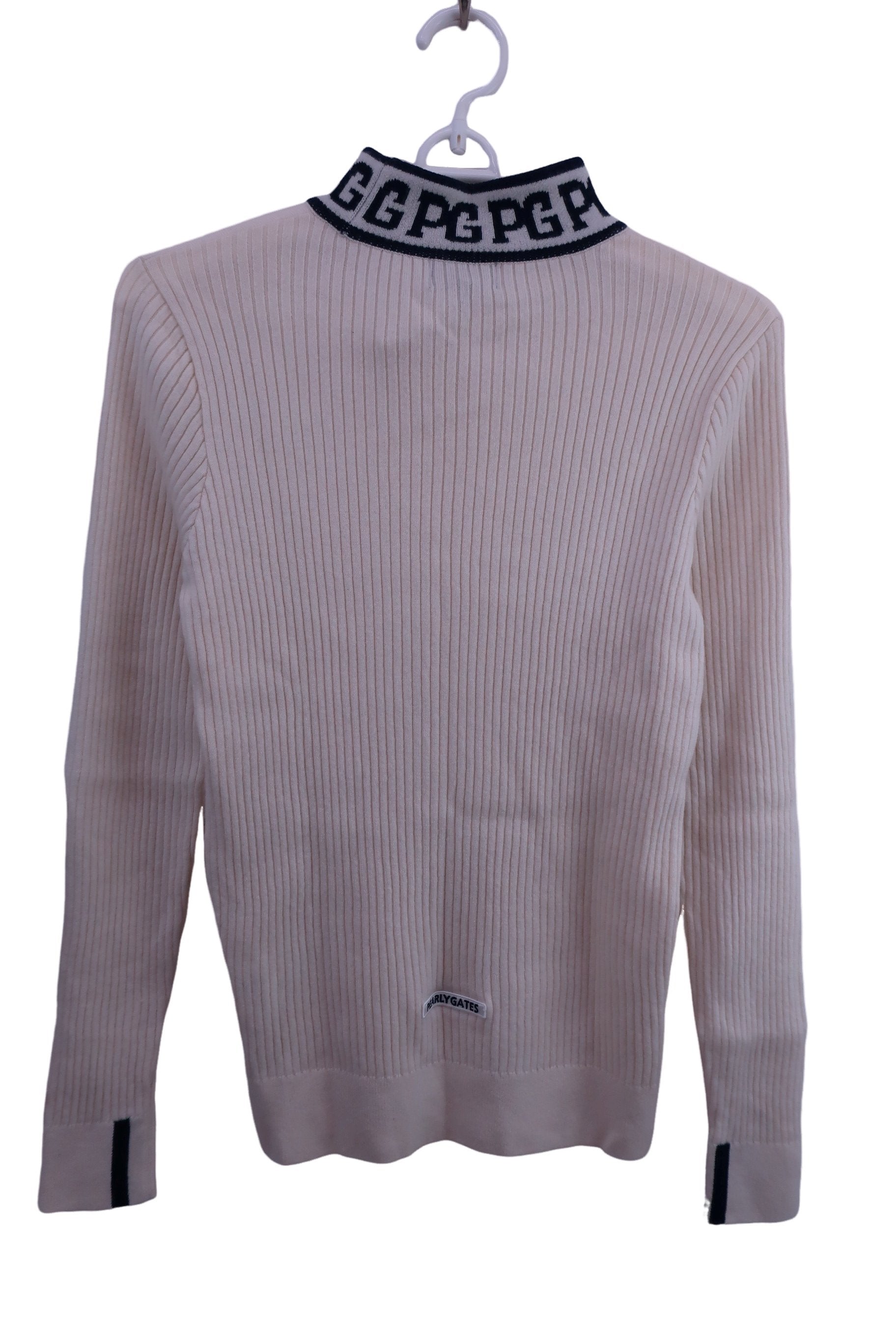 PEARLY GATES(パーリーゲイツ) ハイネックセーター クリーム色 レディース 1 055-3274102 A-5