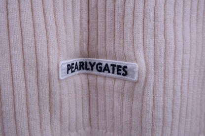 PEARLY GATES(パーリーゲイツ) ハイネックセーター クリーム色 レディース 1 055-3274102 A-6