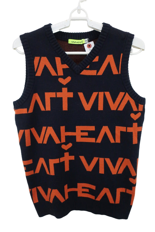 VIVA HEART(ビバハート) ニットベスト ネイビー レディース 40 A-1
