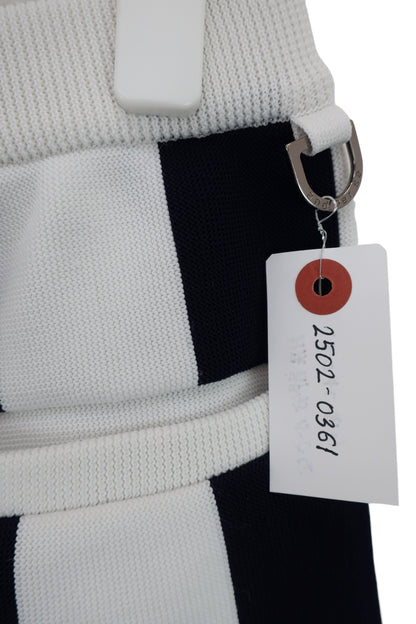 and per se(アンパスィ) ニットスカート 白ネイビーストライプ レディース S AFS4019C5 A-5