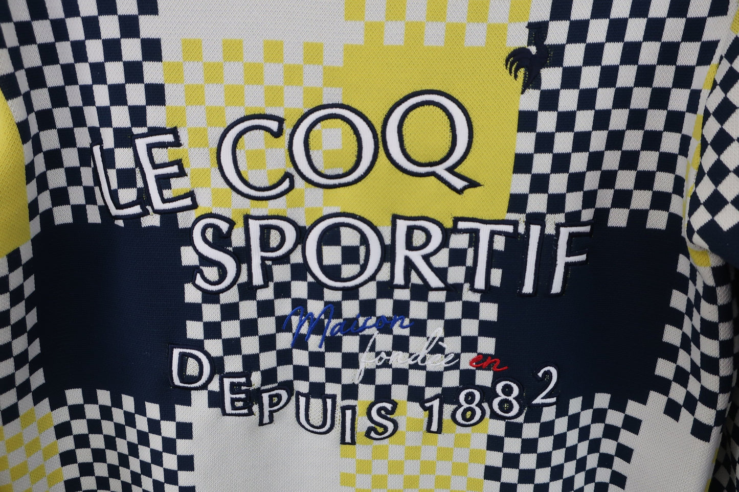 le coq sportif(ルコックスポルティフ) セーター 白黄色ネイビー レディース M A-2
