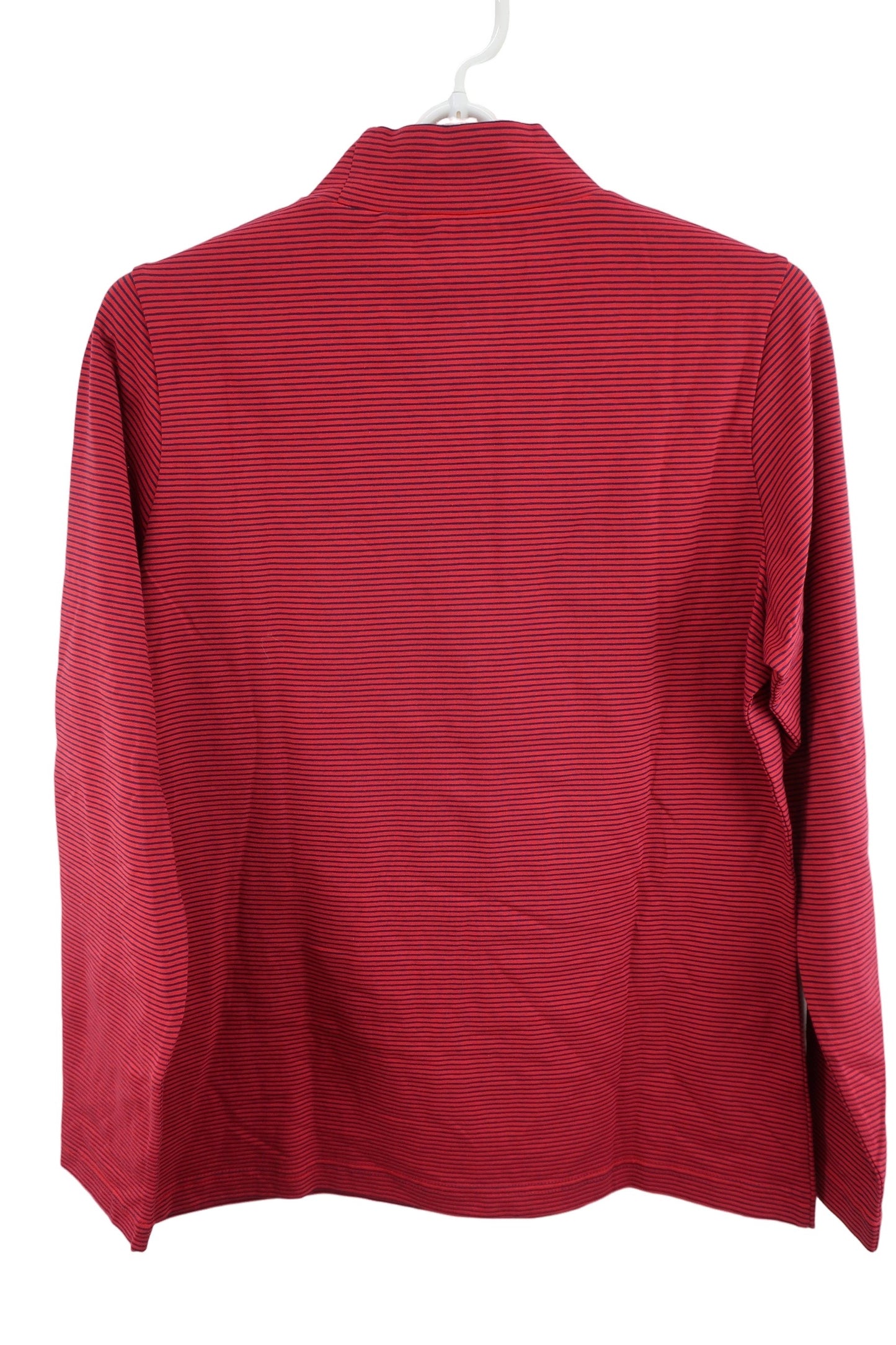 Callaway(キャロウェイ) 長袖モックネックシャツ 赤ネイビーボーダー レディース L H21233202 A-3