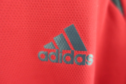 adidas(アディダス) 長袖シャツ 赤グレー レディース M B-2