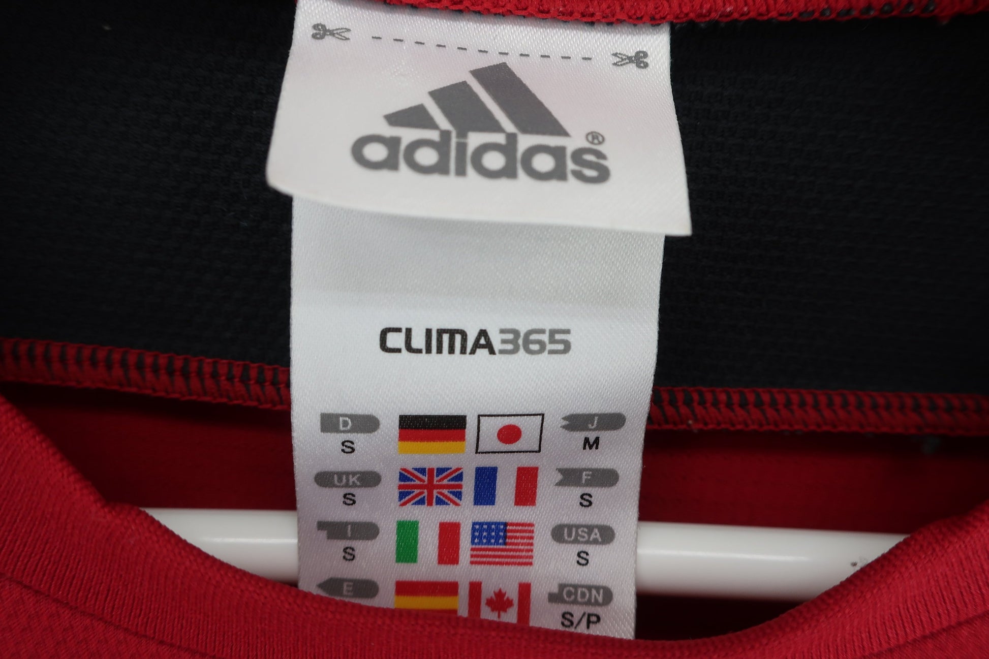 adidas(アディダス) 長袖シャツ 赤グレー レディース M B-3