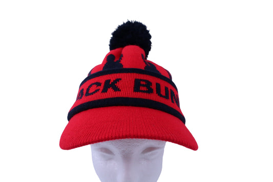 Jack Bunny(ジャックバニー) ニットキャップ 赤ネイビー レディース フリーサイズ A-1