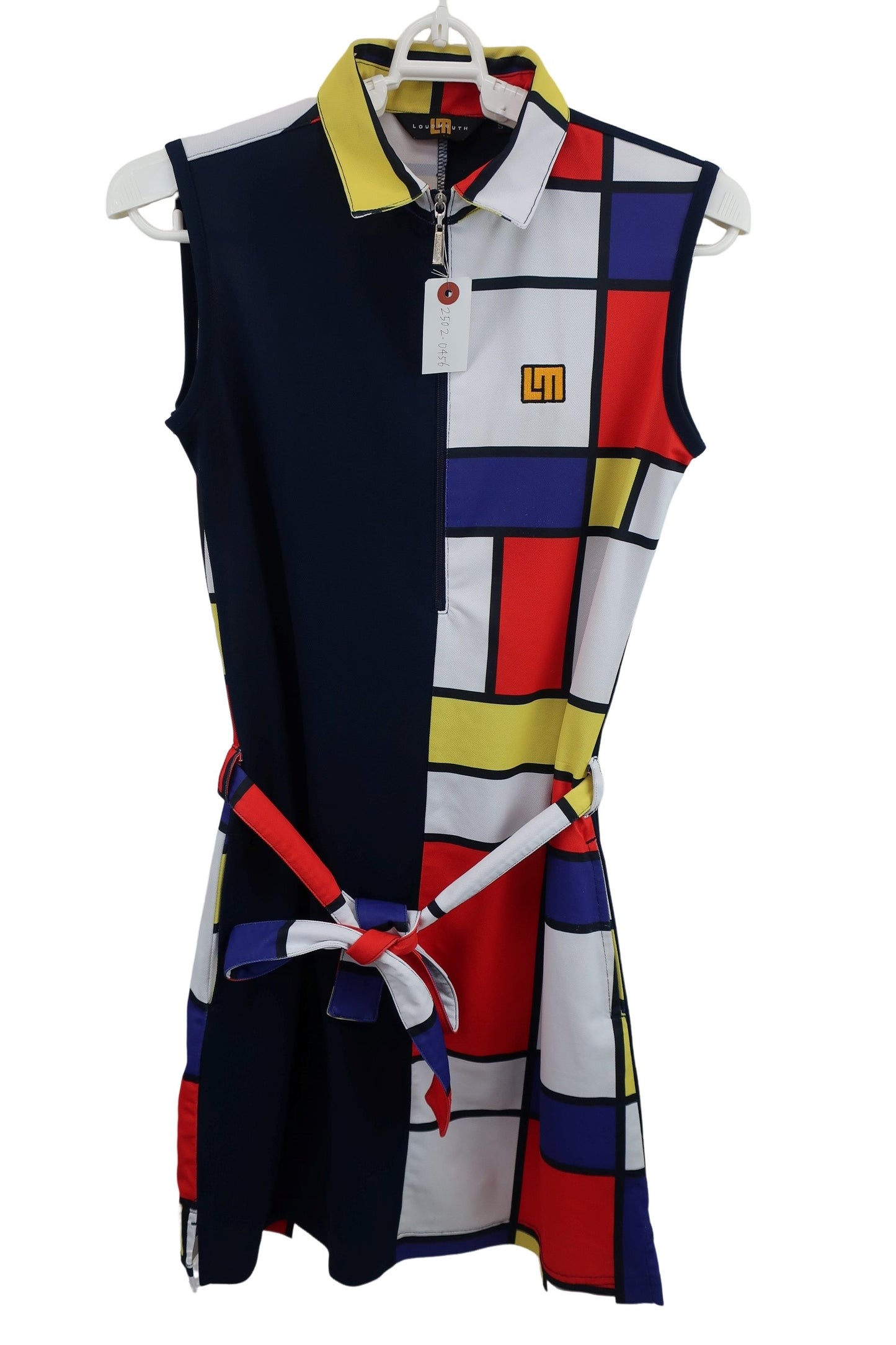 LOUDMOUTH(ラウドマウス) ワンピース ネイビー白カラフル レディース S B-2