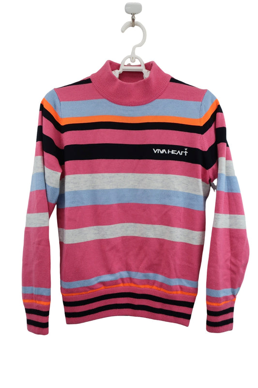 VIVA HEART(ビバハート) セーター ピンクボーダー レディース 38 A-1