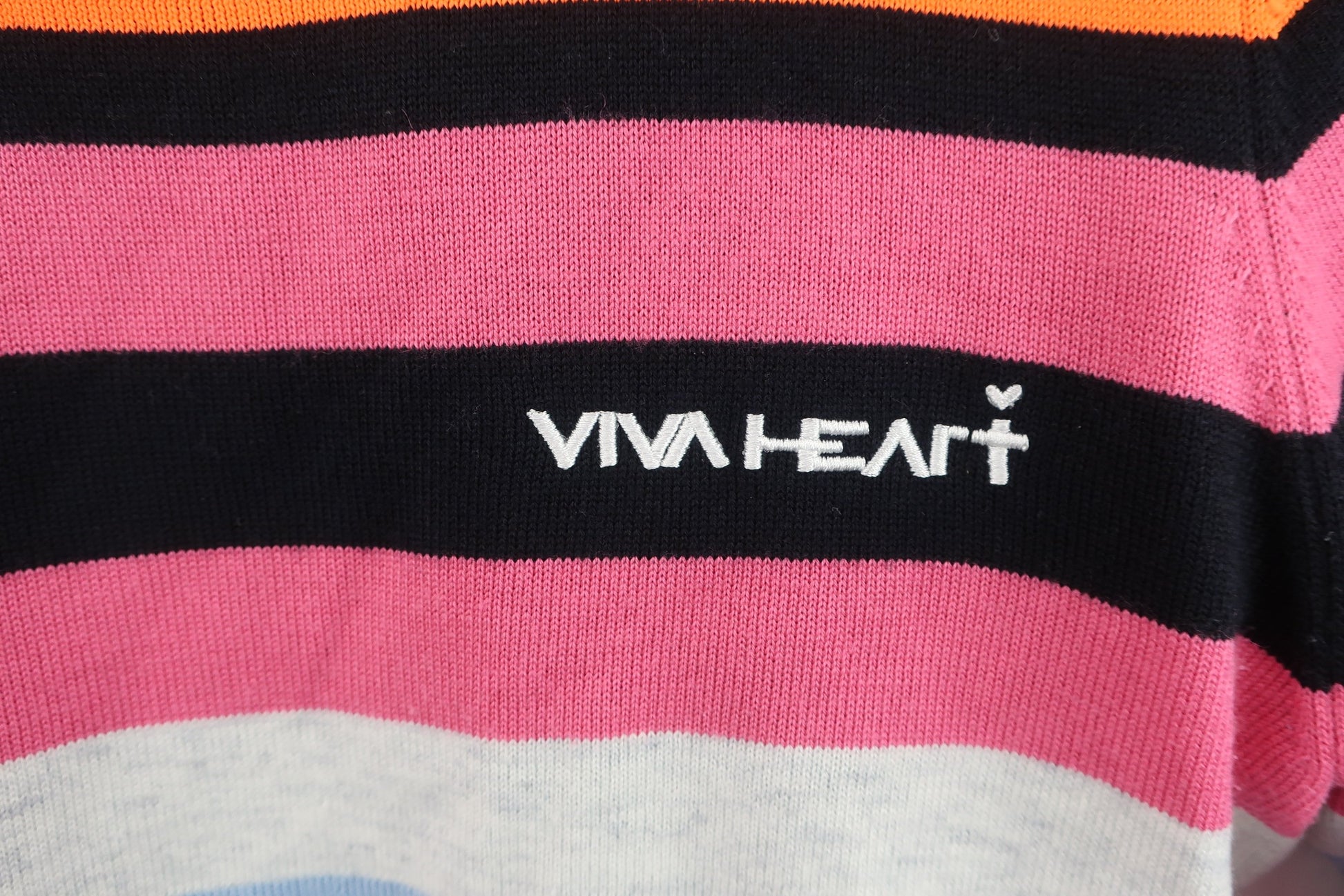 VIVA HEART(ビバハート) セーター ピンクボーダー レディース 38 A-2