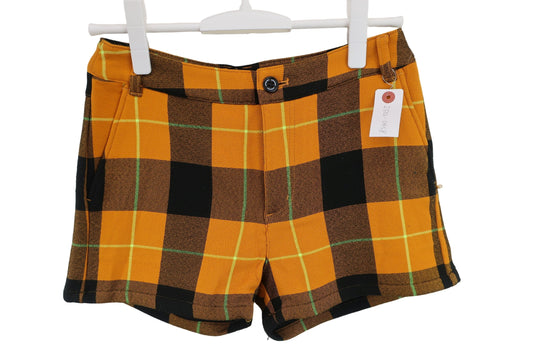 VIVA HEART(ビバハート) ショートパンツ オレンジチェック レディース 38 B-1