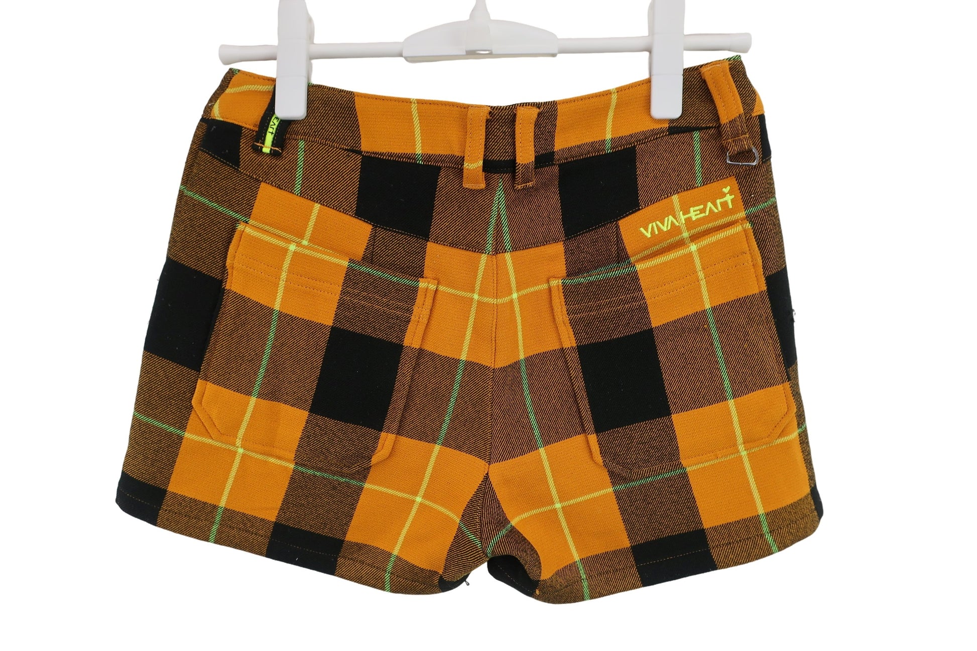 VIVA HEART(ビバハート) ショートパンツ オレンジチェック レディース 38 B-3