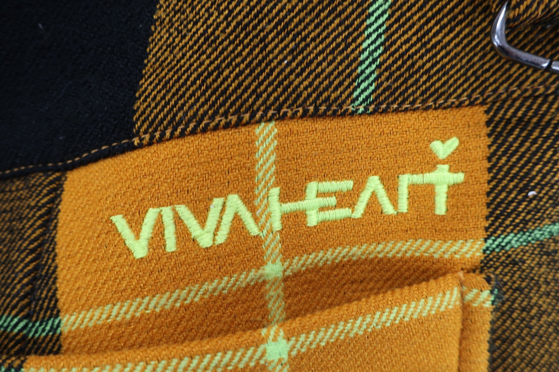VIVA HEART(ビバハート) ショートパンツ オレンジチェック レディース 38 B-4