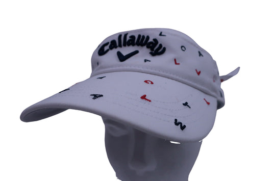 Callaway(キャロウェイ) サンバイザー 白 レディース フリーサイズ B-1