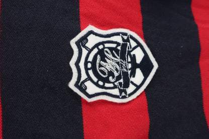 TOMMY HILFIGER GOLF(トミーヒルフィガーゴルフ) ポロシャツ 赤ネイビーボーダー レディース M A-2