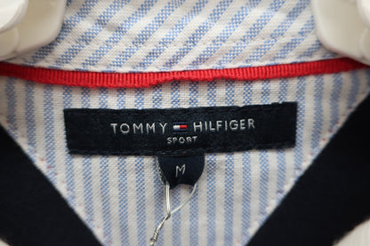TOMMY HILFIGER GOLF(トミーヒルフィガーゴルフ) ポロシャツ 赤ネイビーボーダー レディース M A-3