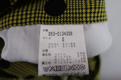 Jack Bunny(ジャックバニー) スカート 黄色黒水玉 レディース 2 263-0134326 A-7