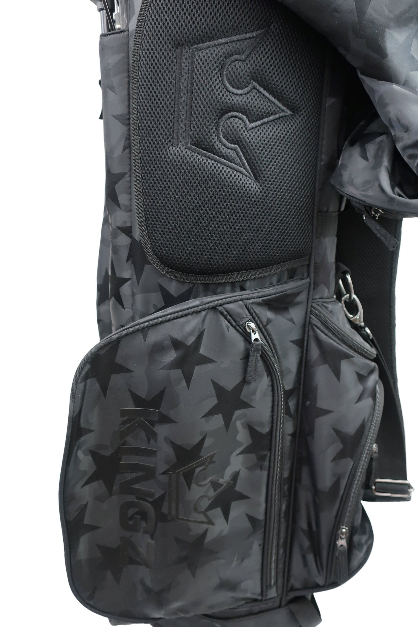 KINGZ スタンド式キャディバッグ 黒 5口 S-9