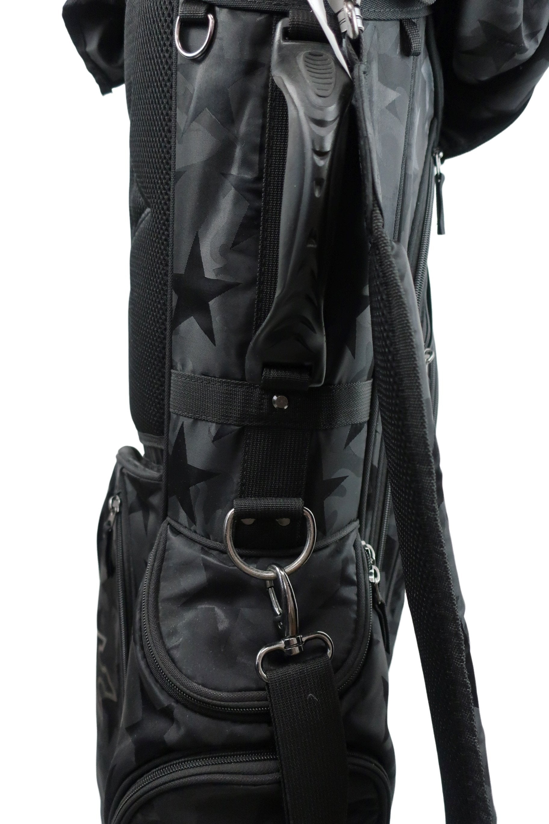 KINGZ スタンド式キャディバッグ 黒 5口 S-10