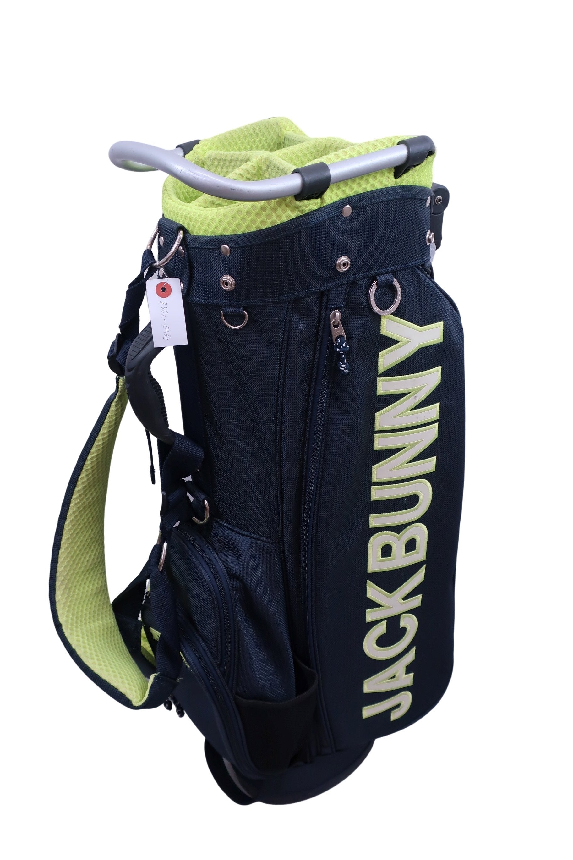 Jack Bunny(ジャックバニー) スタンドキャディバッグ ネイビーイエロー 6口 B-10