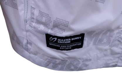 MASTER BUNNY EDITION(マスターバニーエディション) ウィンドブレーカー 白グレーロゴ柄 メンズ 4 758-0120303 N-5
