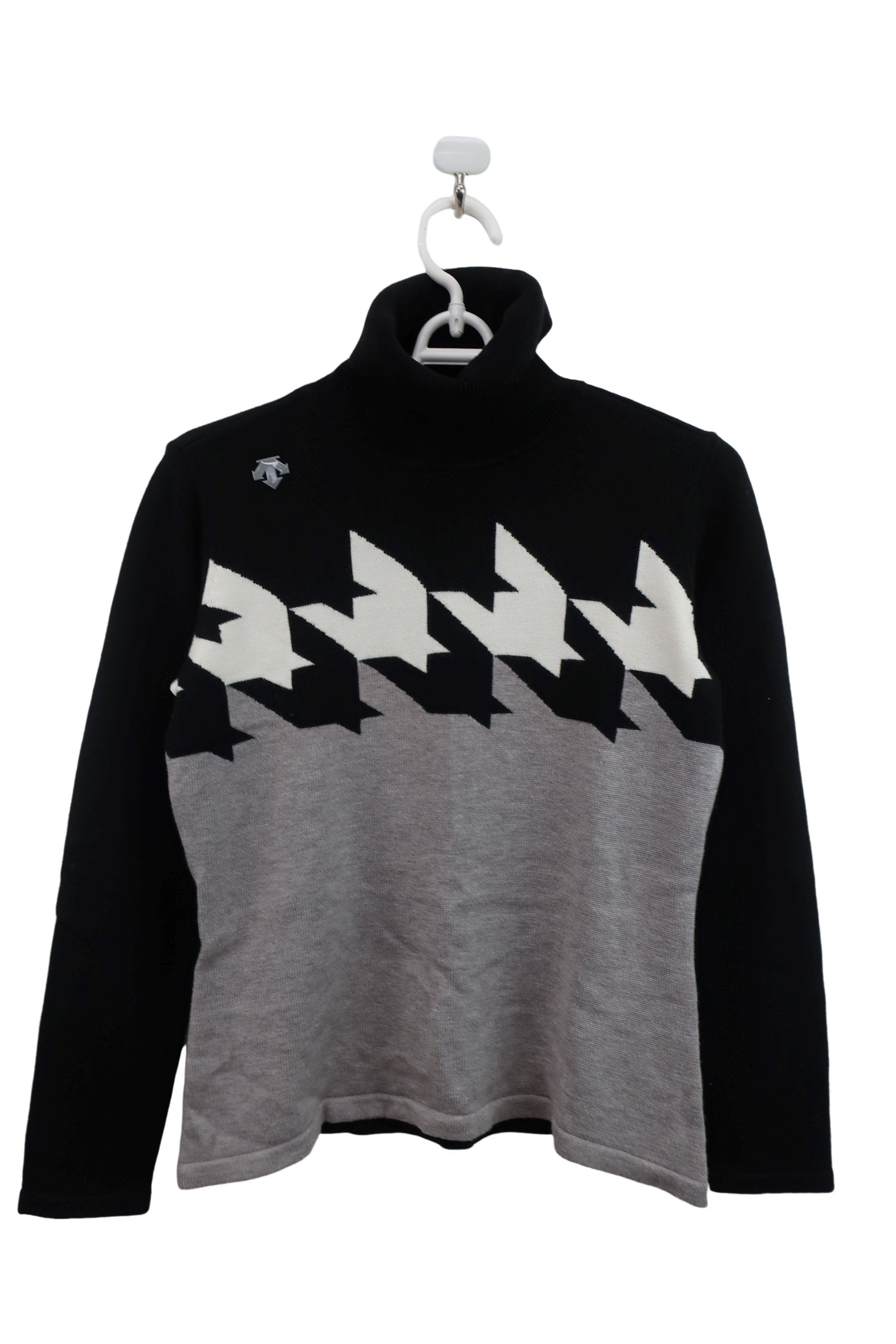 DESCENTE(デサント) ハイネックセーター 黒 レディース S A-1