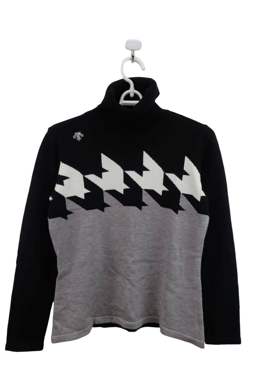 DESCENTE(デサント) ハイネックセーター 黒 レディース S A-1